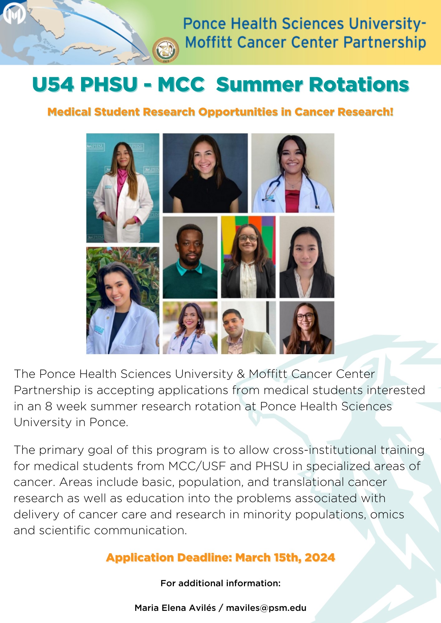 Medical Student Summer Research Rotations PSMMCC Website